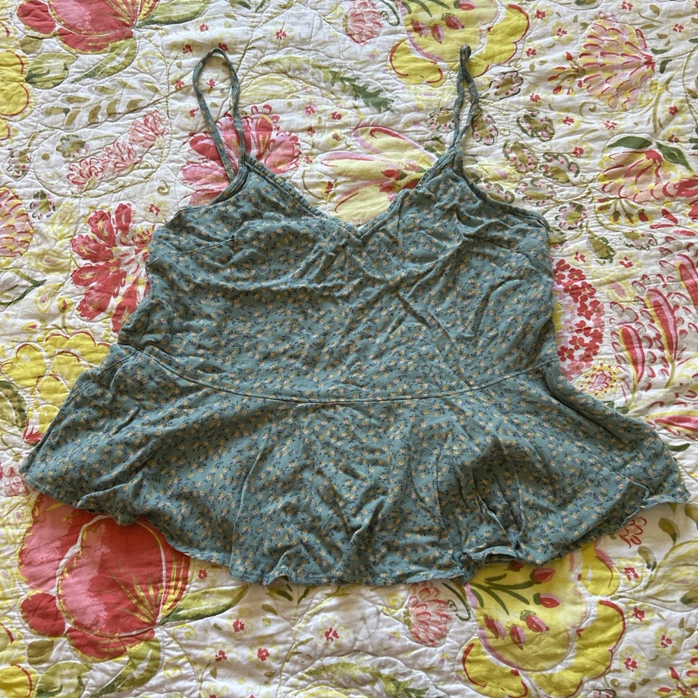 AE Floral Babydoll Tank Blouse